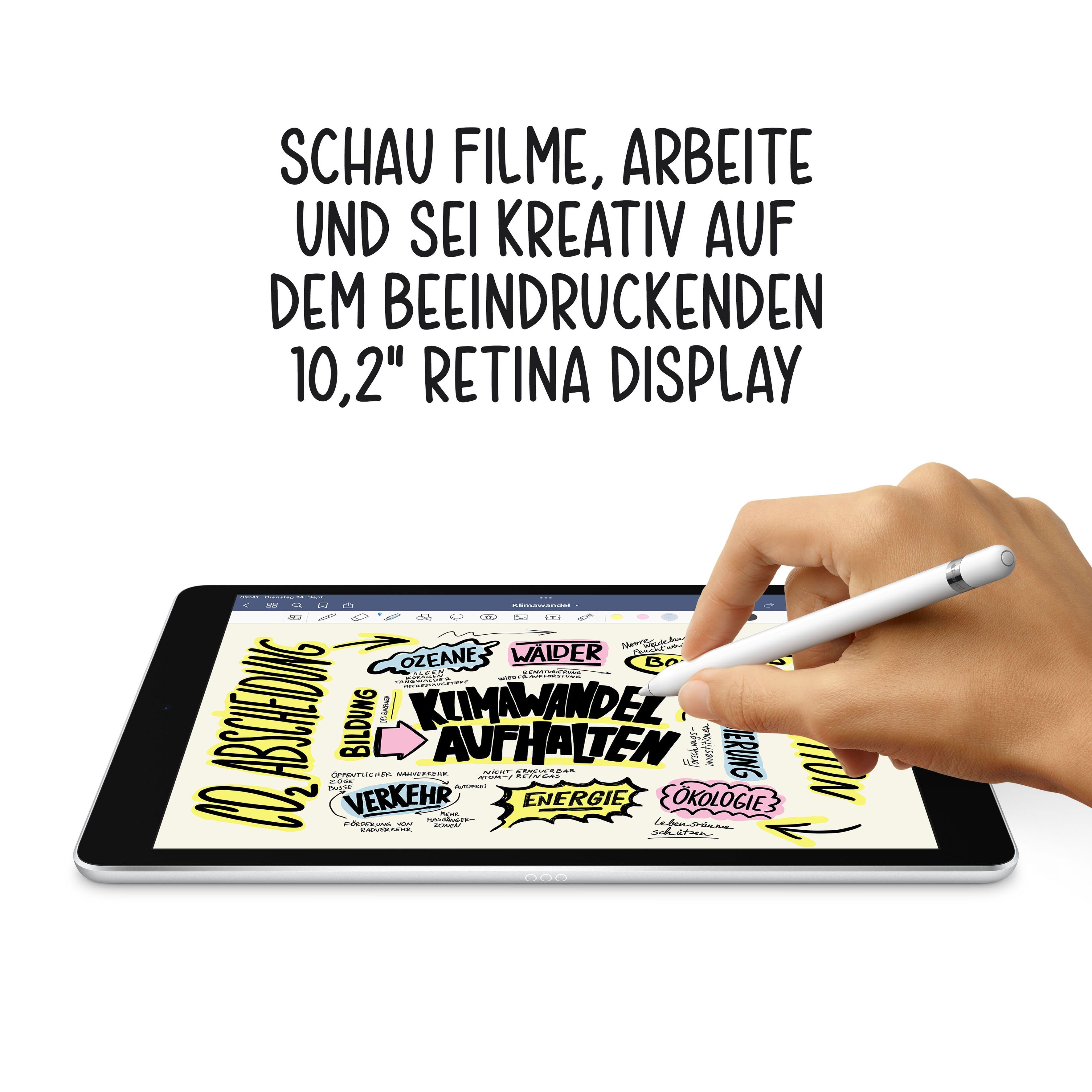 Generation GB, (2021) 9 10.2" iPadOS) Tablet (10,2", 256 Silver Wi-Fi Apple iPad