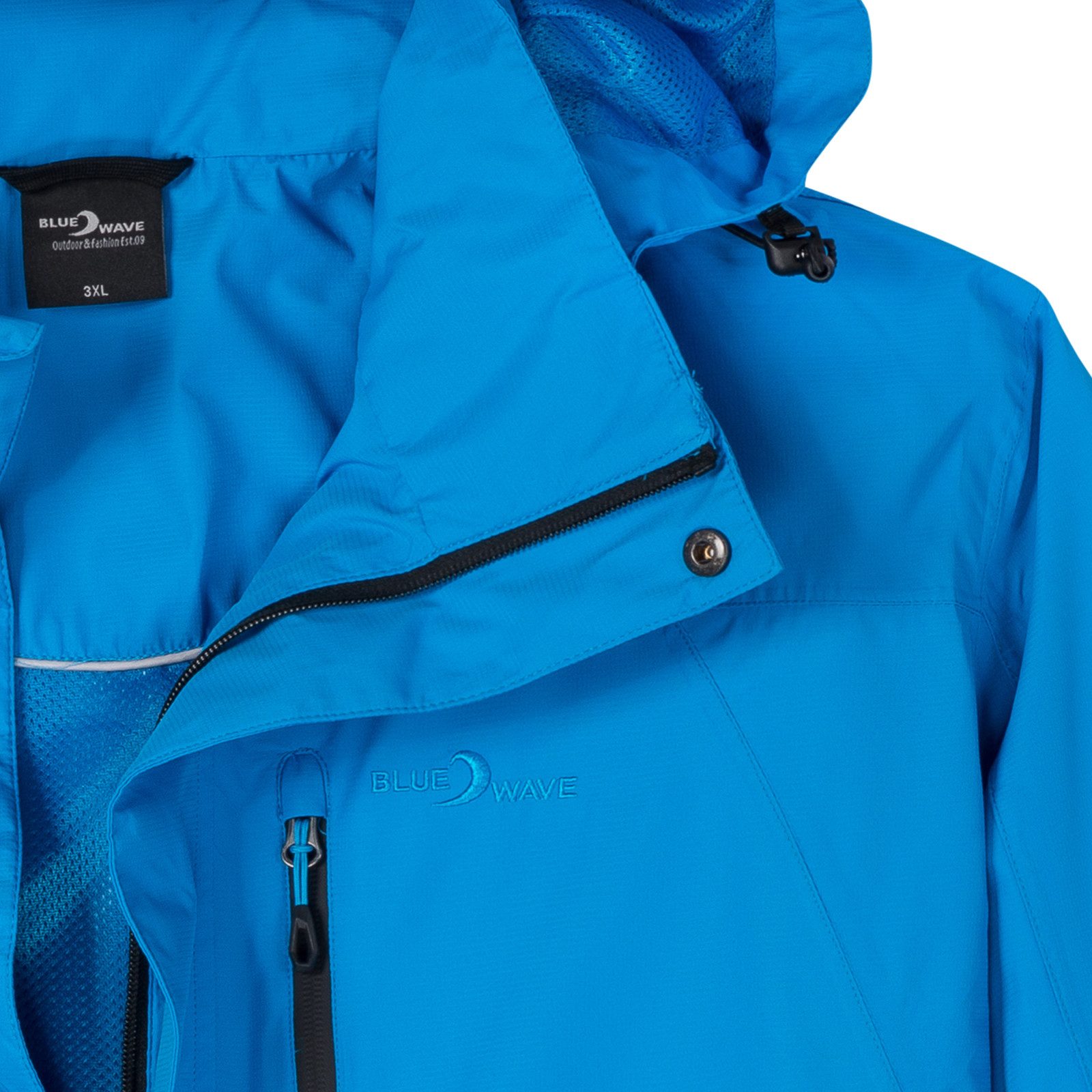 Blue Wave Funktionsjacke Blue Wave Übergrößen Funktionsjacke leicht Jupp azur – Bild 3 von 4
