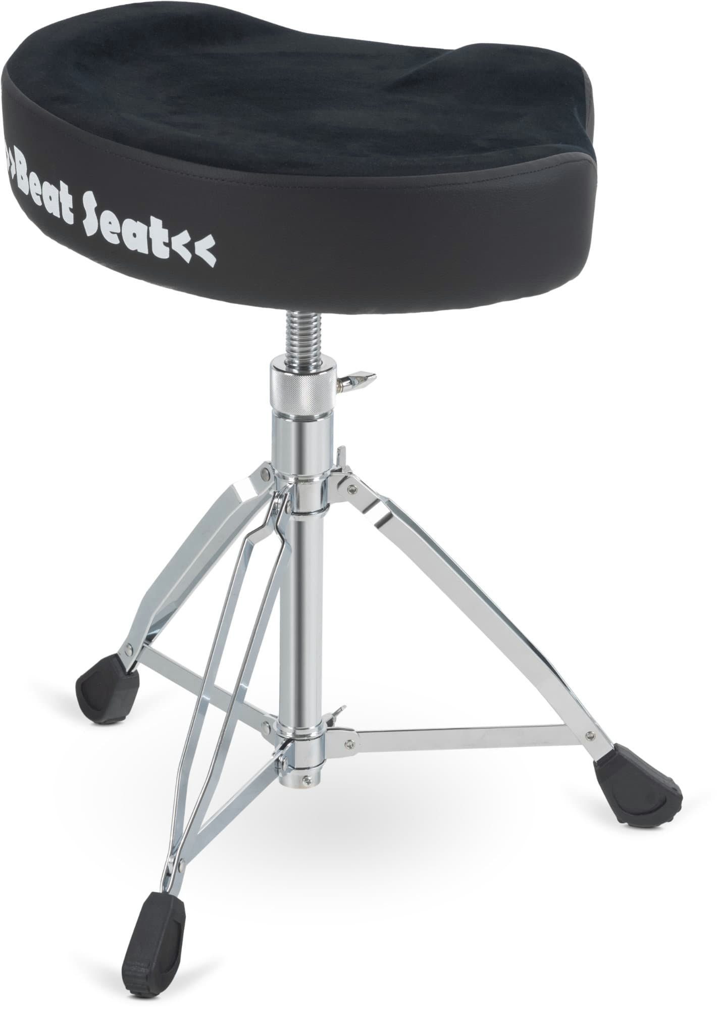 XDrum Sitzhocker XDrum BeatSeat Drumhocker Sattel, Höhenverstellbar von 49 - 65 cm, Bequeme Sitzfläche in Sattelform