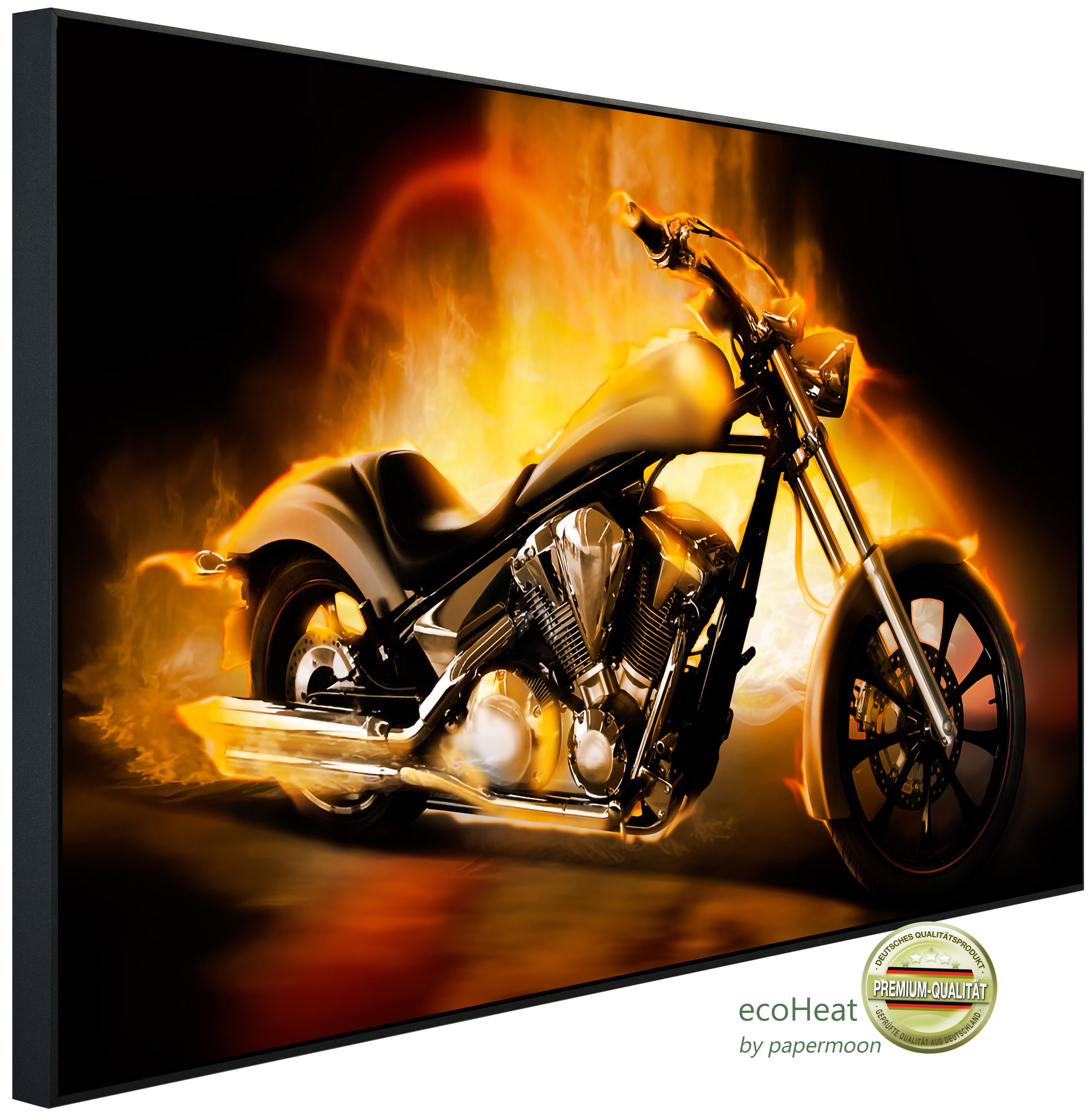 Papermoon Infrarotheizung INFRAROT-BILD-HEIZUNG, Motorrad, TÜV-Rheinland/GS zertifiziert, angenehme Strahlungswärme