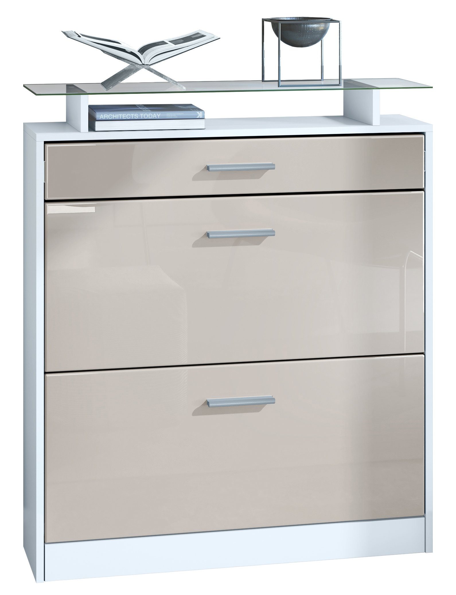 Vladon Schuhschrank Loret (hängender Schuhkipper für 16 Paar Schuhe, mit 2 günstig online kaufen