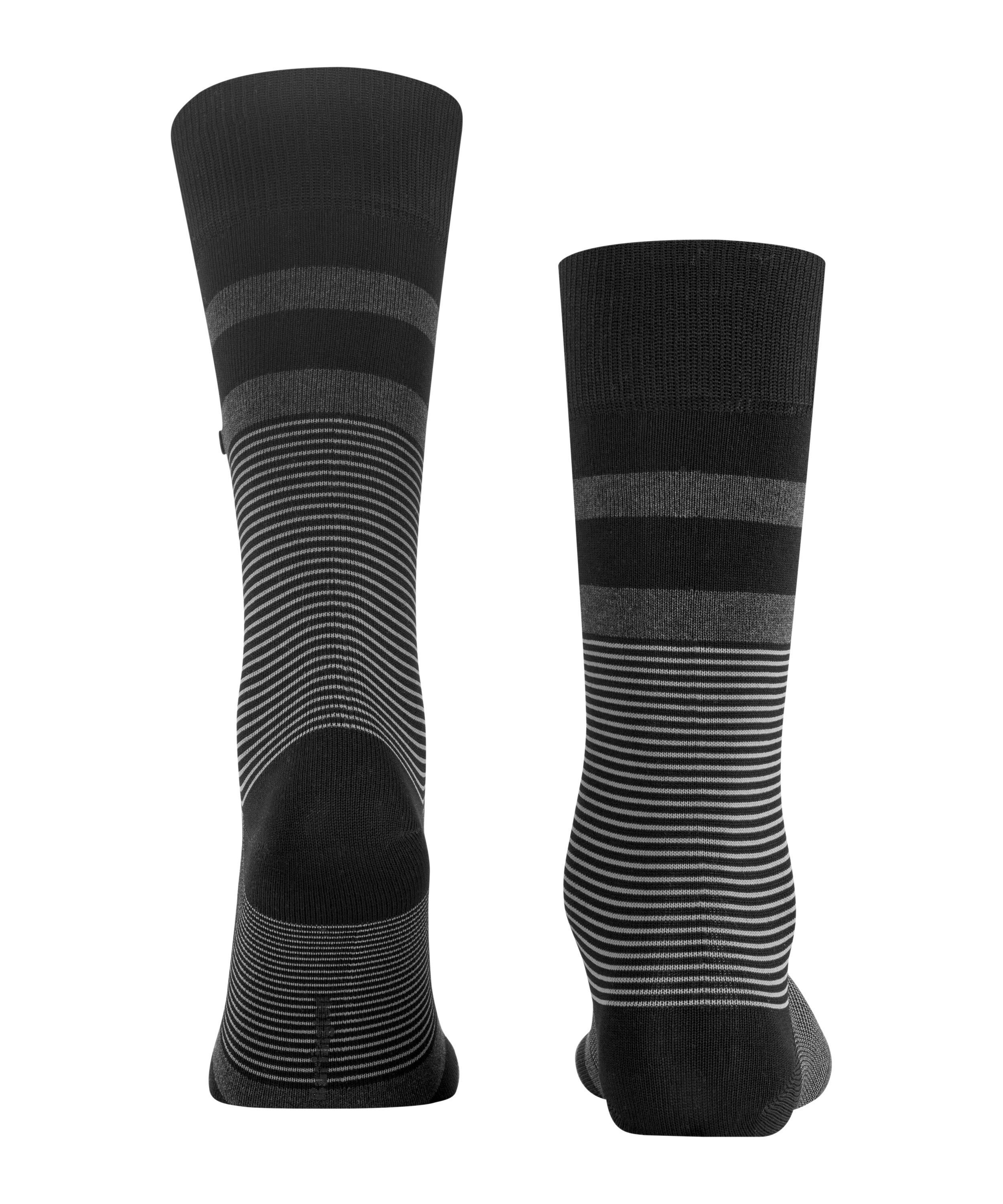 Burlington Socken Black (3000) Stripe (1-Paar) black