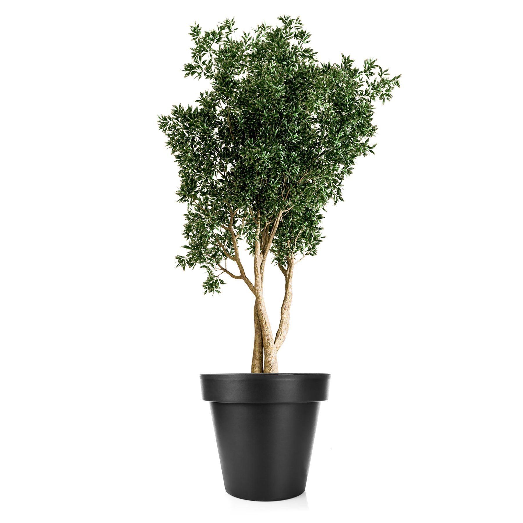 BigDean Blumentopf Pflanzkübel XXL ø60 cm anthrazit wetterfester Blumenkübe günstig online kaufen