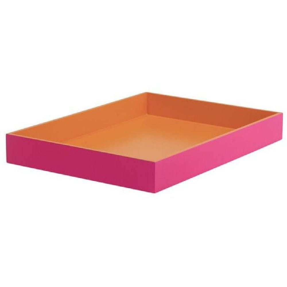 Giftcompany Tablett Tablett Spa Rechteckig Pink Orange (40x29cm)