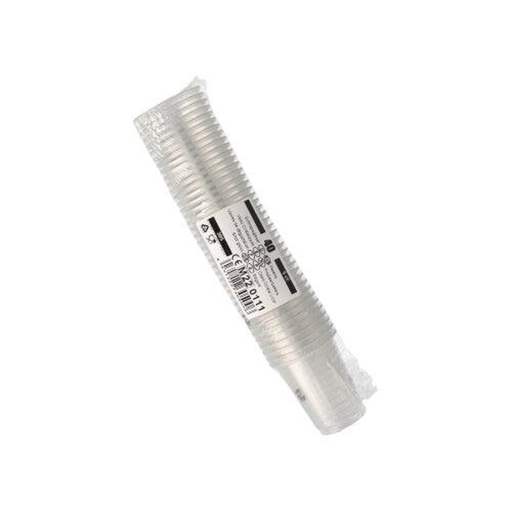 PRO PAC Becher 40 Gläser für Schnaps, PET 4 cl Ø 4,8 cm · 5 cm glasklar
