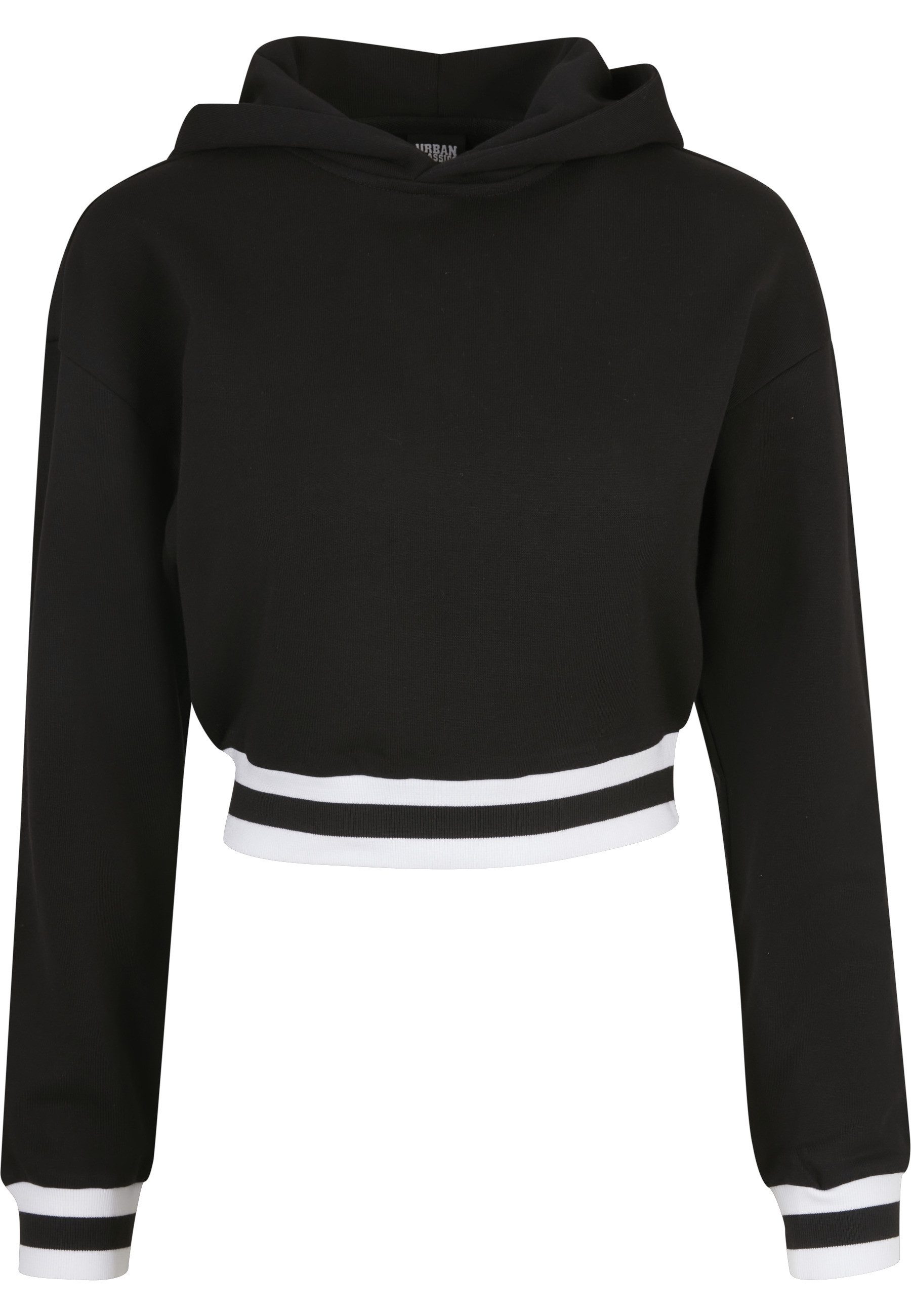 URBAN CLASSICS Rundhalspullover Urban Classics Damen Ladies Short College Hoody (1-tlg)
