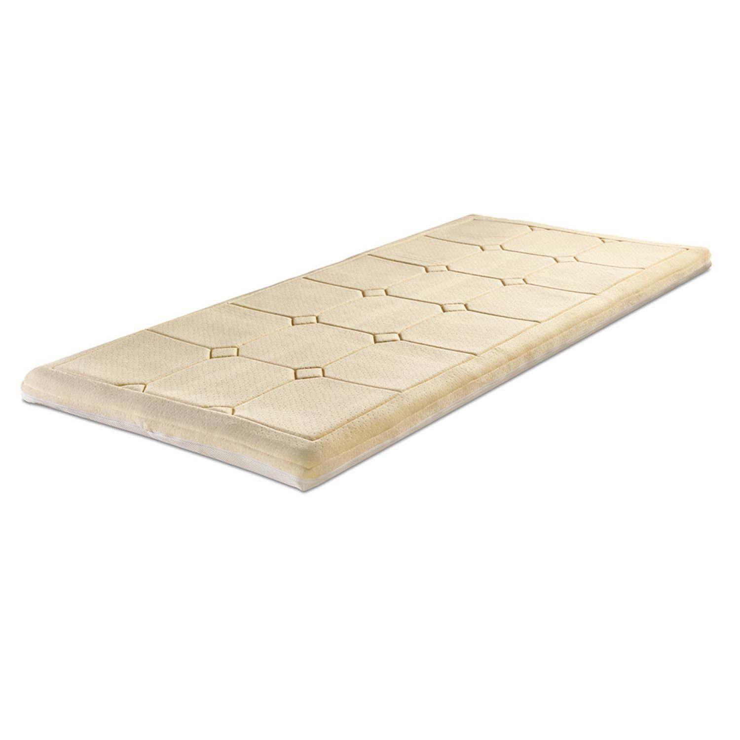 ELONEO, Topper Klima-Wendetopper, 8 cm hoch, Visko-Mineralschaum, mit 3D-Abstandsgewebe, Matratzentopper