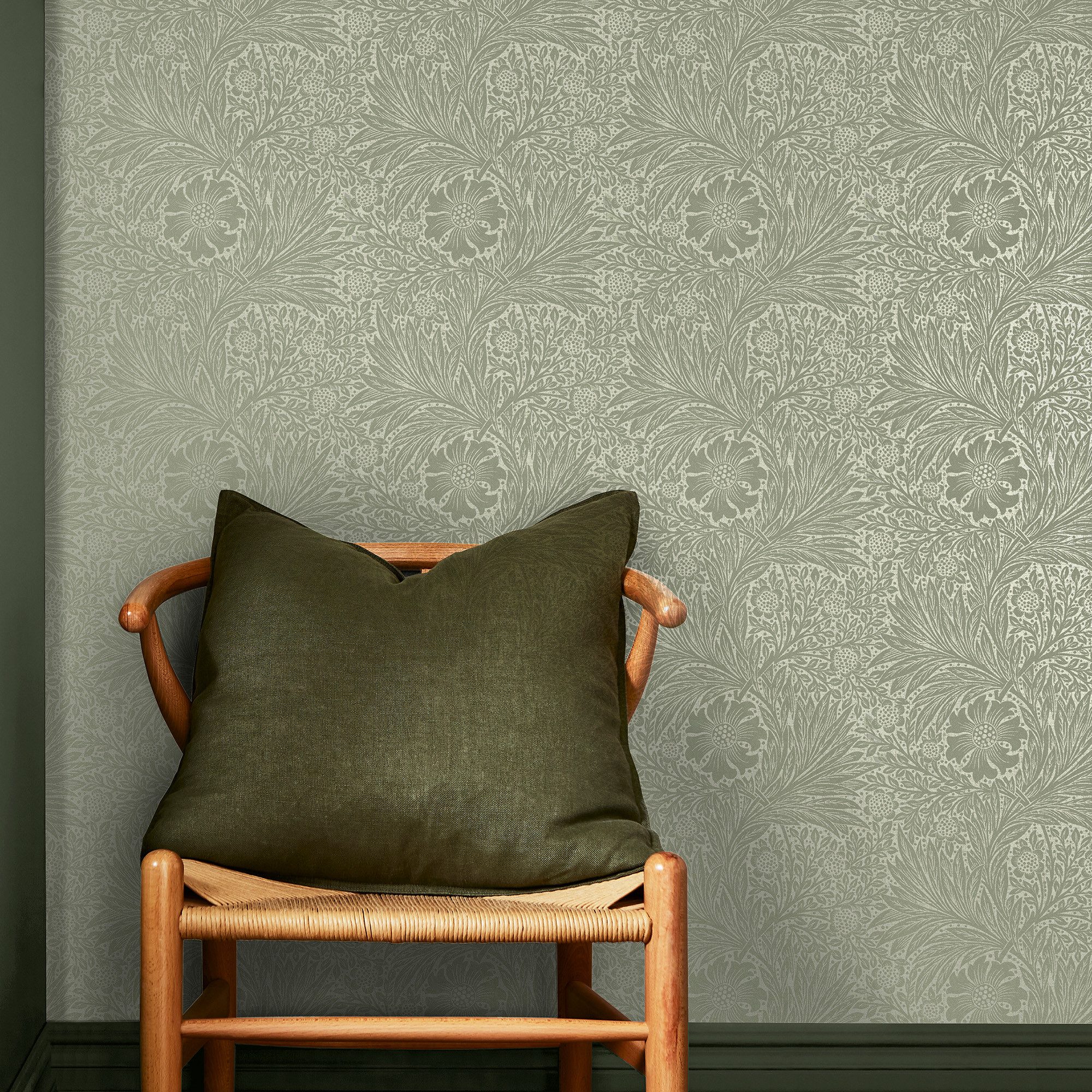 WILLIAM MORRIS AT HOME Vliestapete Marigold Fibrous, texturiert, Retro, (1 St), Design Tapeten