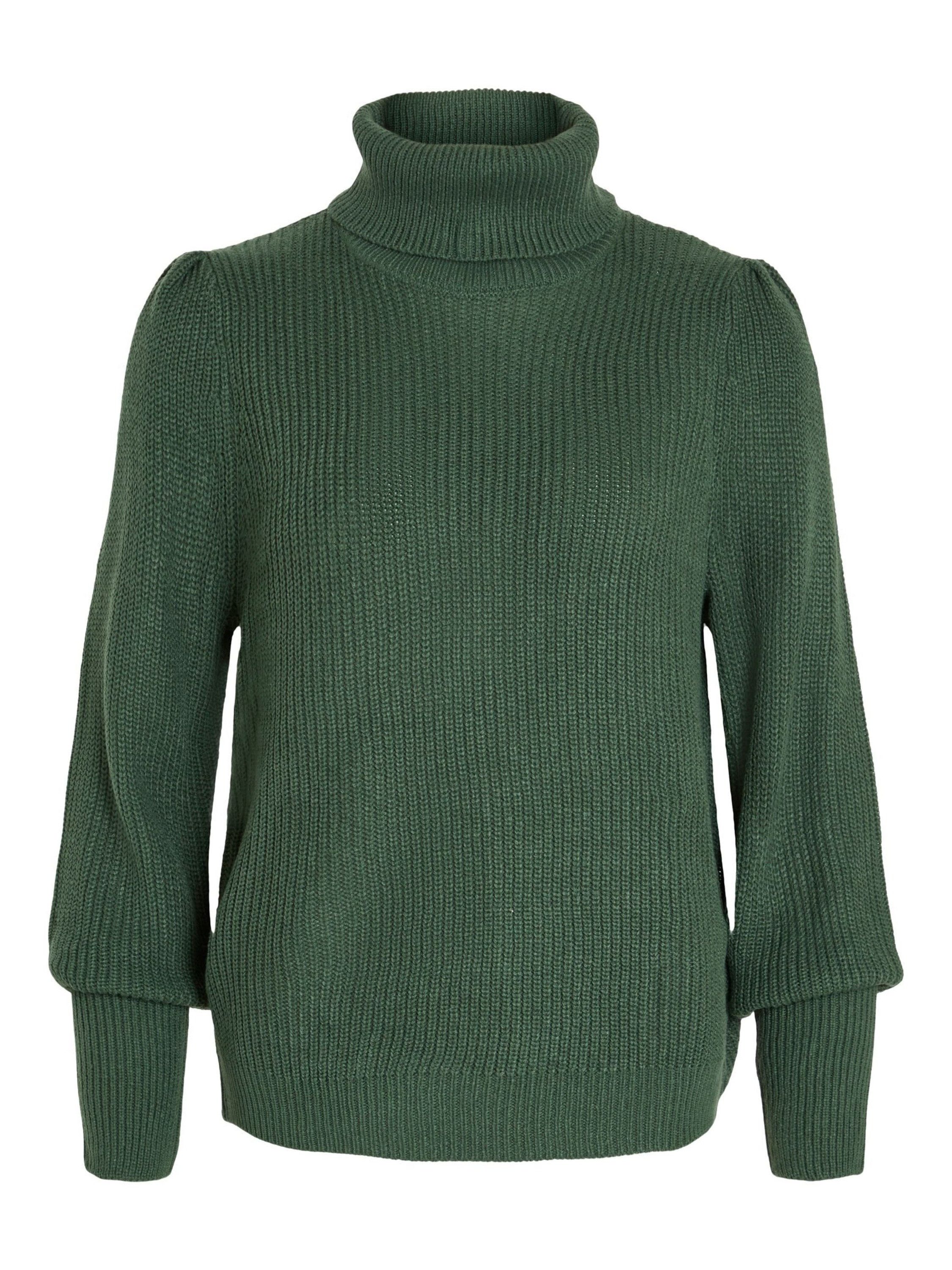 Vila Strickpullover Lou (1-tlg) Drapiert/gerafft