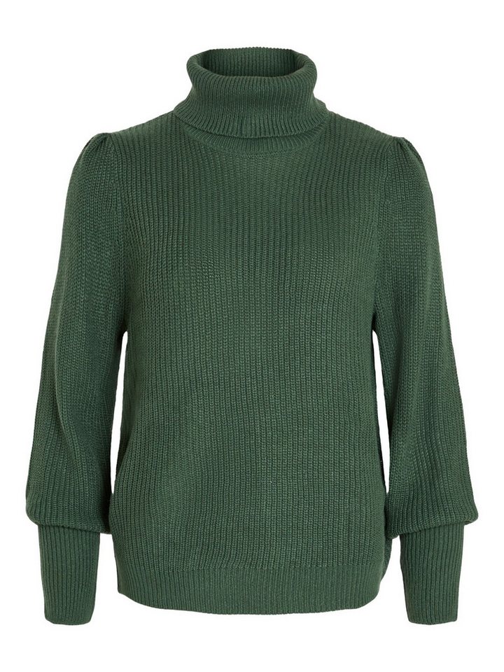 Vila Strickpullover Lou (1-tlg) Drapiert/gerafft