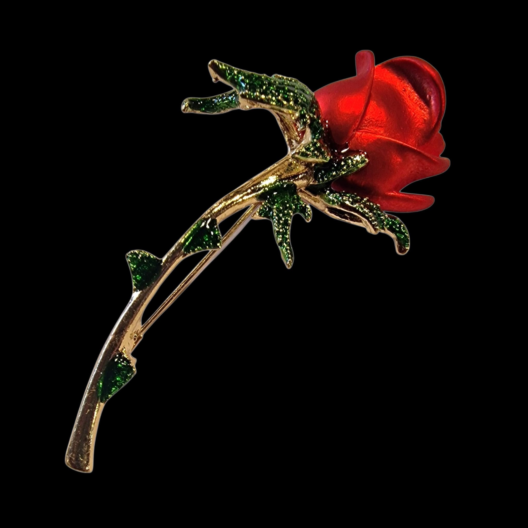 Dark-Desires Brosche Vintage Brosche rote Rose, Damen Brosche vintage Acces günstig online kaufen