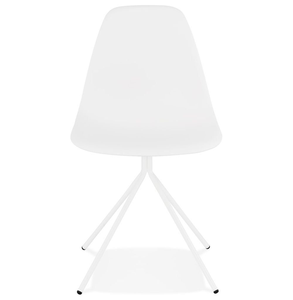Weiß Stuhl Polym VIKTORIA (white) DESIGN Plastic 46 Weiss KADIMA Esszimmerstuhl 50 x