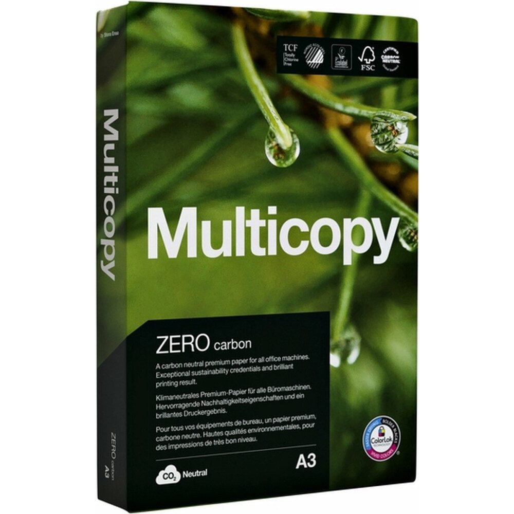 MULTICOPY Drucker- und Kopierpapier Kopierpapier DIN A3 - 80g/m² - 500 Blatt - weiß
