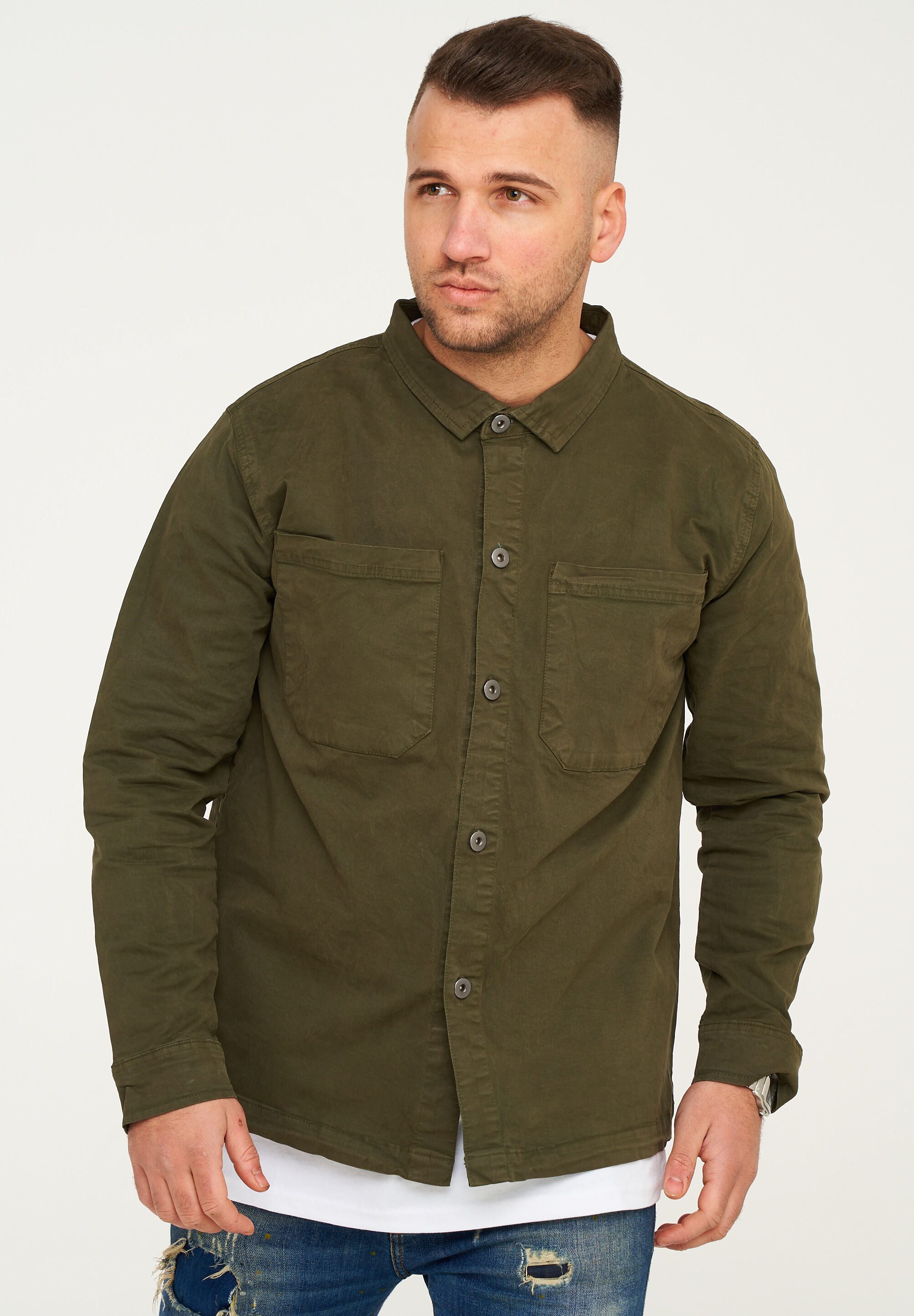 SOULSTAR Langarmhemd S2PLUNGE Herren Overshirt Freizeithemd Übergangsjacke günstig online kaufen