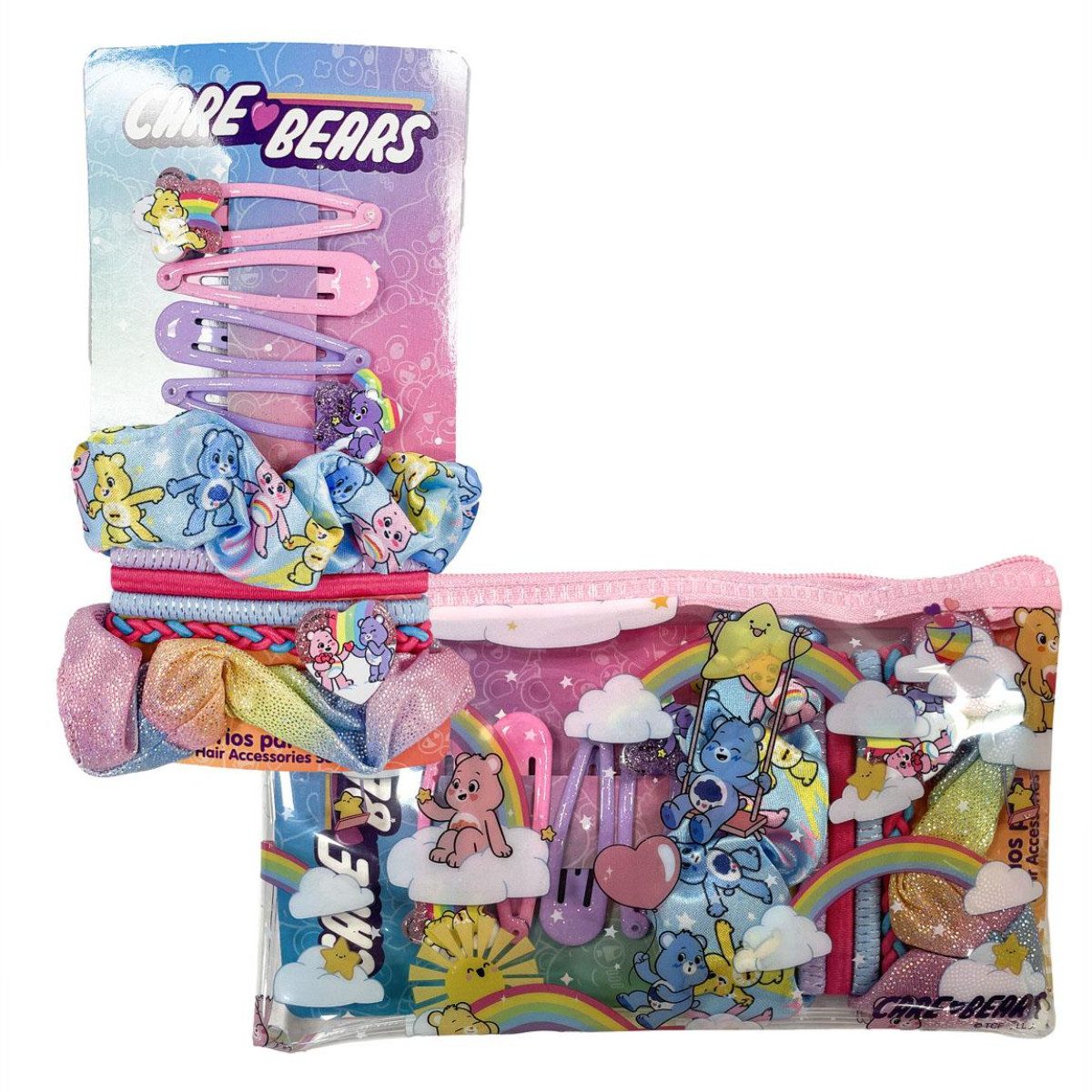 Care Bears Haarstyling-Set Kinder Accessoire Set Beauty Zubehör Haaraccessorie, Spar-Set