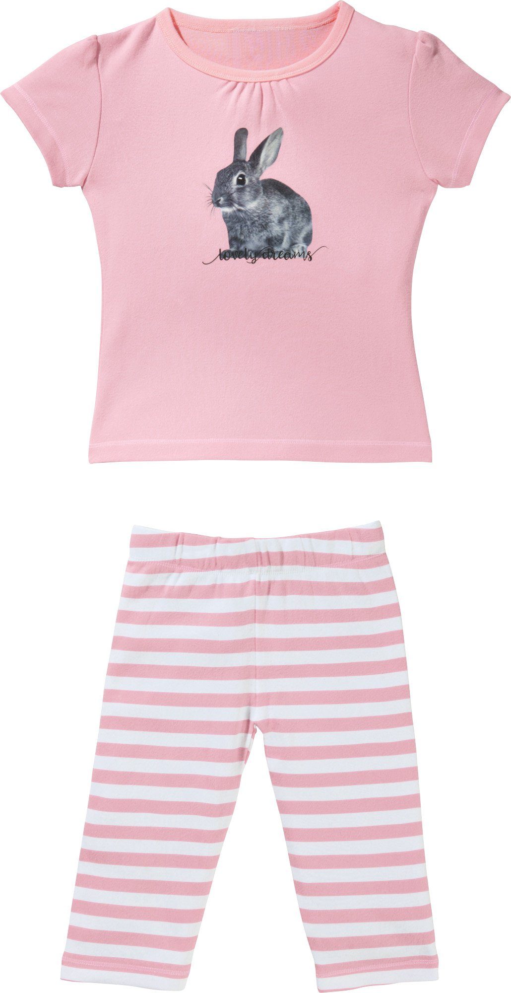 Erwin Müller Pyjama Kinder-Shorty Single-Jersey Streifen: Hose, gestric