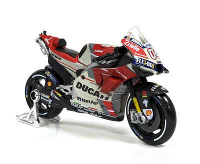 Maisto® Modellmotorrad Ducati Desmosedici GP '18 (weiß-rot), Maßstab 1:18, Andrea Dovizioso
