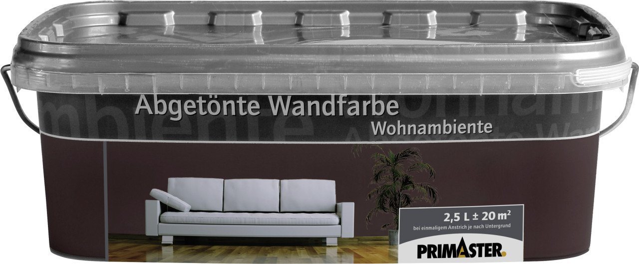 Thumbnail - Primaster Wandfarbe Primaster Wandfarbe Wohnambiente 2,5L espresso