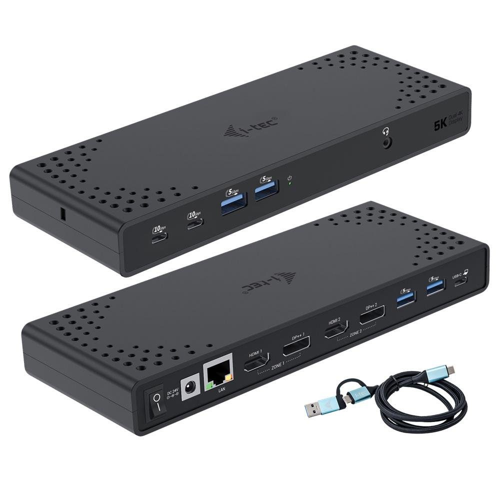 I-TEC Laptop-Dockingstation USB 3.0 / USB-C / Thunderbolt 3 Dual Display Gen2, + Power Delivery 100W