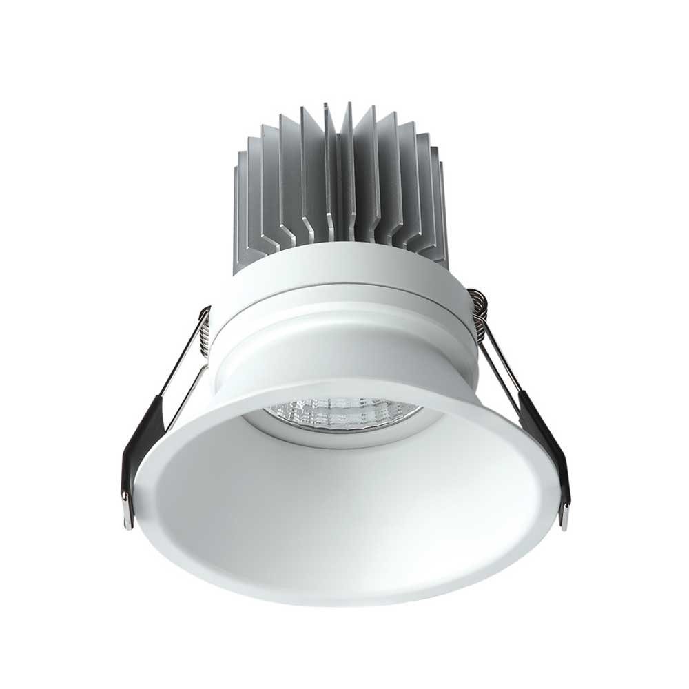 Formentera Abschnitt Weiß 10cm Weiß-Matt Mantra Einbauleuchte Rund LED-Einbauspot