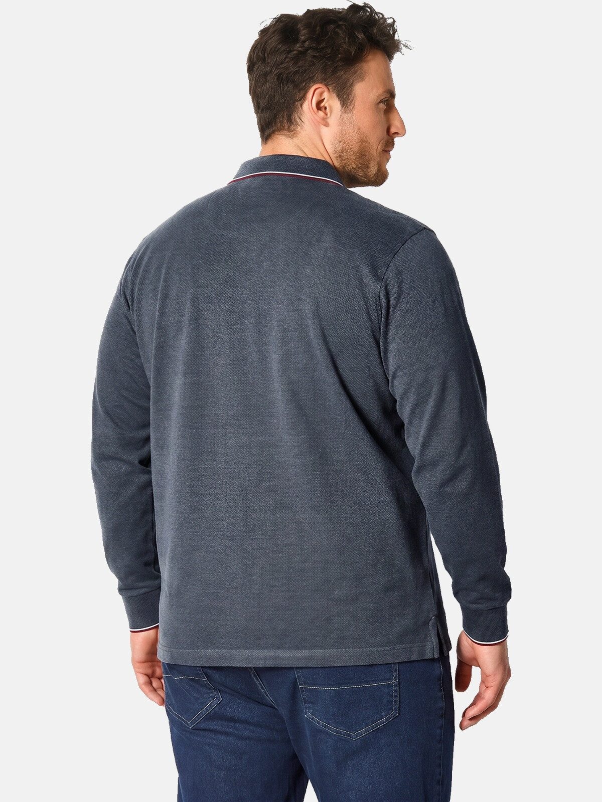 Babista Langarm-Poloshirt MILANVETZO hochwertige Piqué-Baumwolle