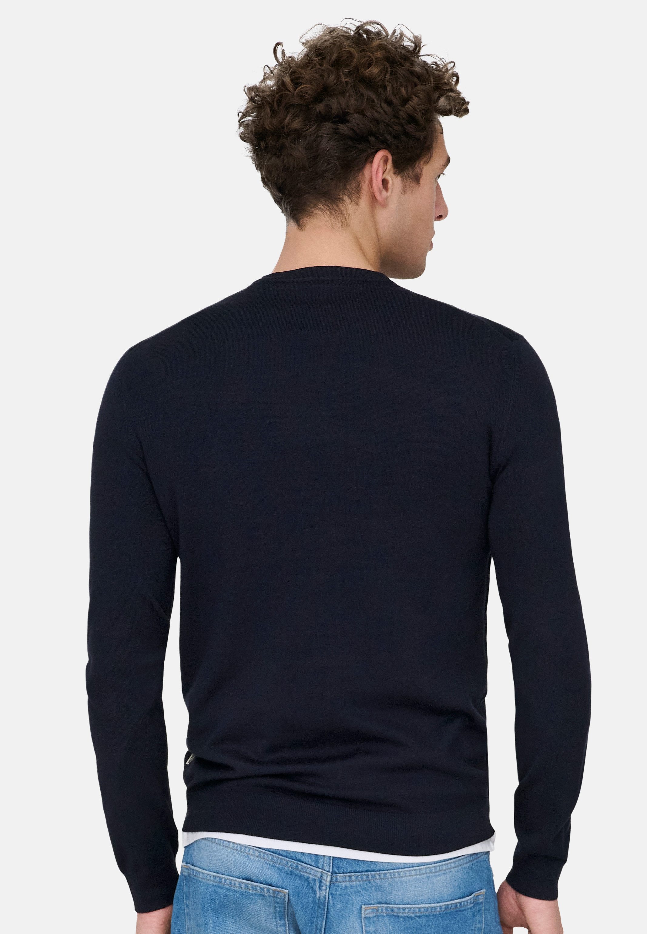 ONLY & SONS Rundhalspullover 2er Pack Wyler (Spar-Set, 2-tlg) Pullover - Blickdicht - Zeitloses Basic für jeden Tag