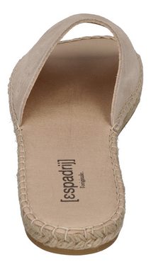 espadrij l´originale PLAGE VELOUR Keilpantolette Beige