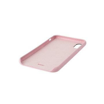 KMP Creative Lifesytle Product Handyhülle Echtleder Schutzhülle für iPhone X Rose 5,8 Zoll
