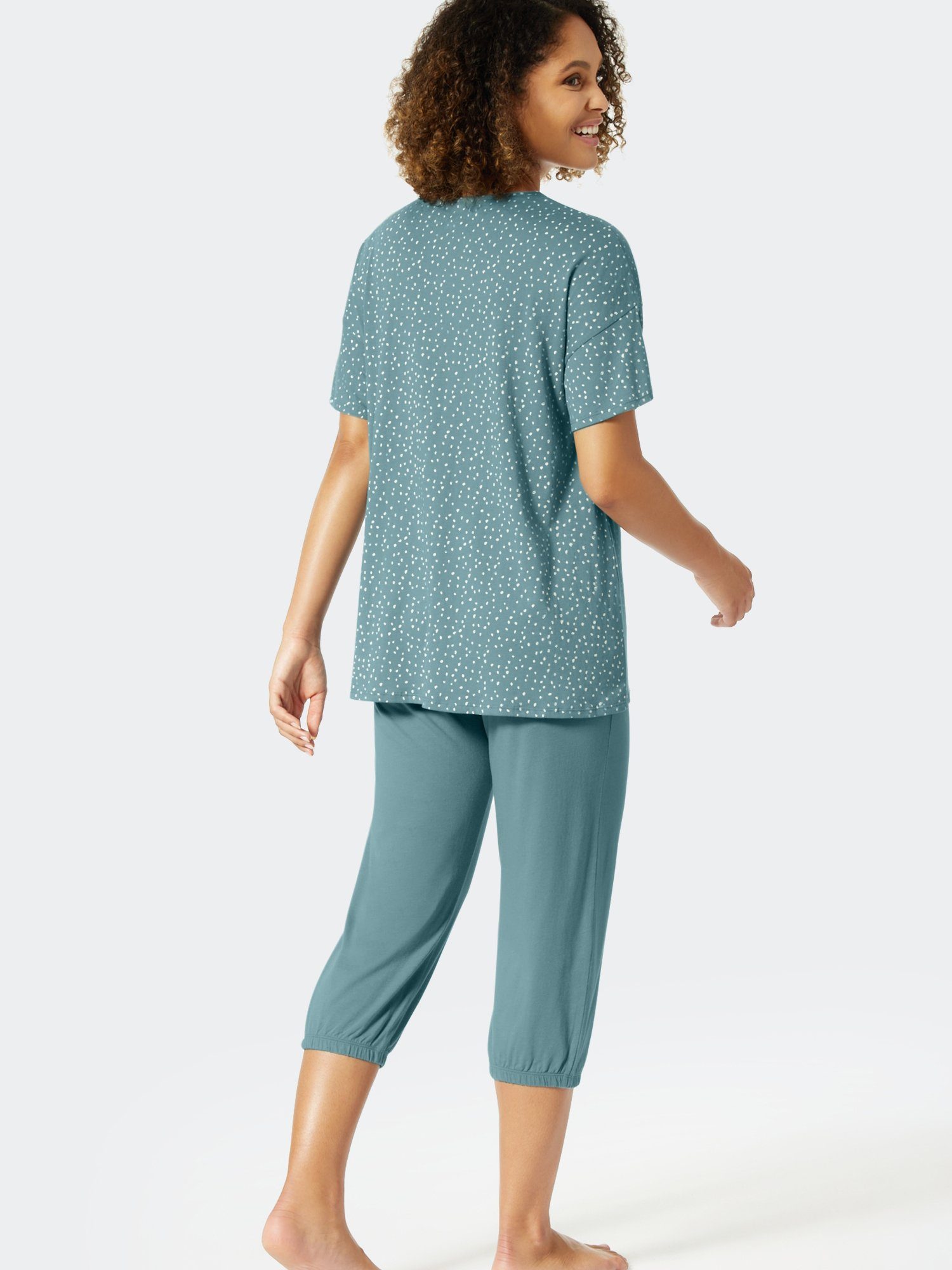 Schiesser Pyjama Minimal Hose Fit Comfort 3/4