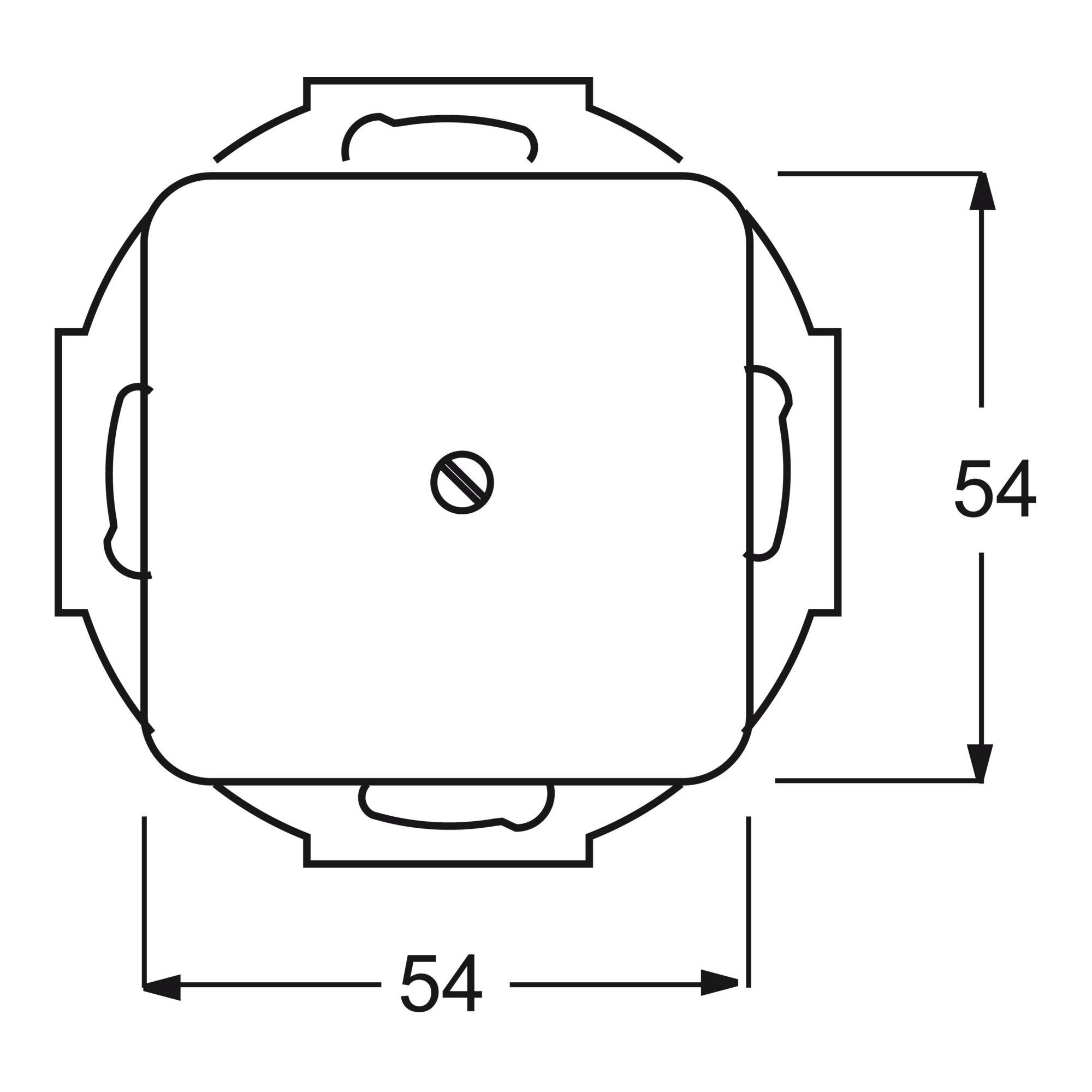 Busch-Jaeger Schieber Busch-Jaeger Blindzentralscheibe aws mit Tragring 2538-214