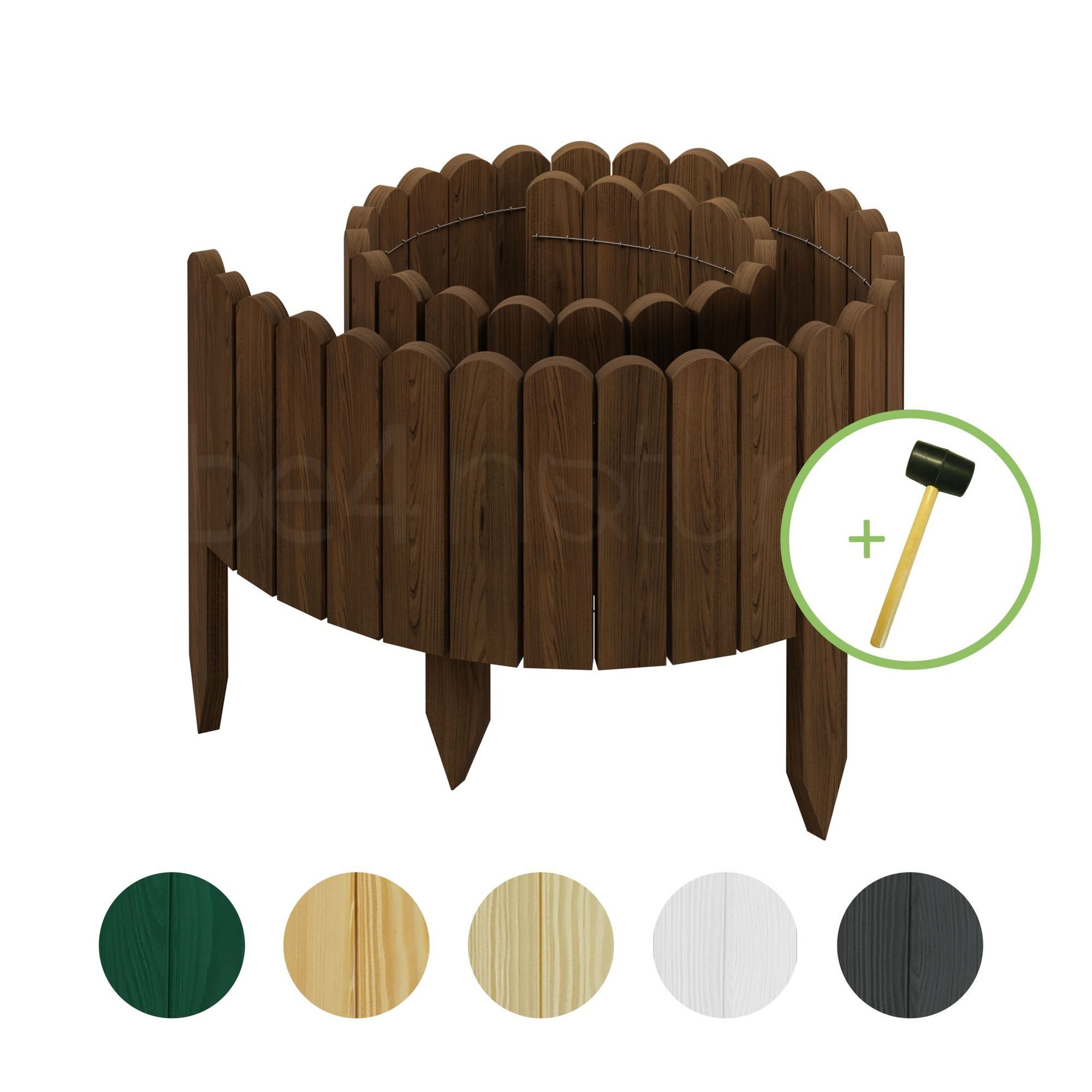 be4nature Palisade Rollborder Flexibler Holzzaun aus günstig online kaufen