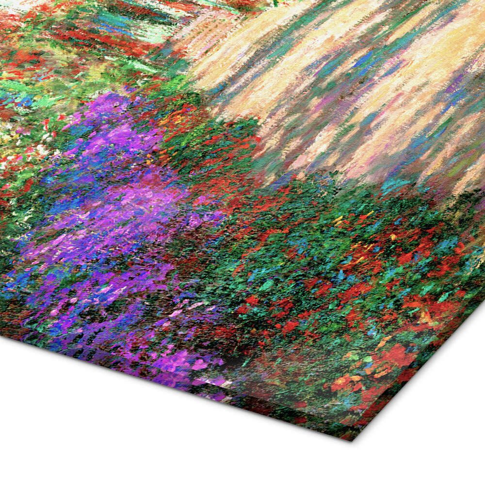 Posterlounge Wandbild Weg im Garten des Künstlers, Claude Monet, erhältlich als Poster, Leinwandbild, Wandsticker oder Acrylglasbild