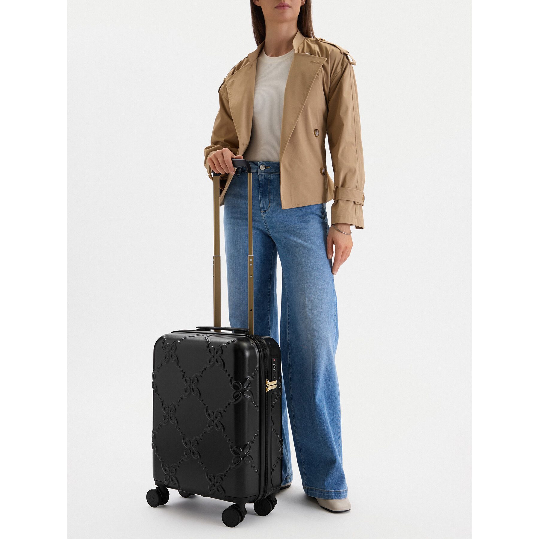 Koffer Schwarzer Kabinenkoffer von Nine West für Damen