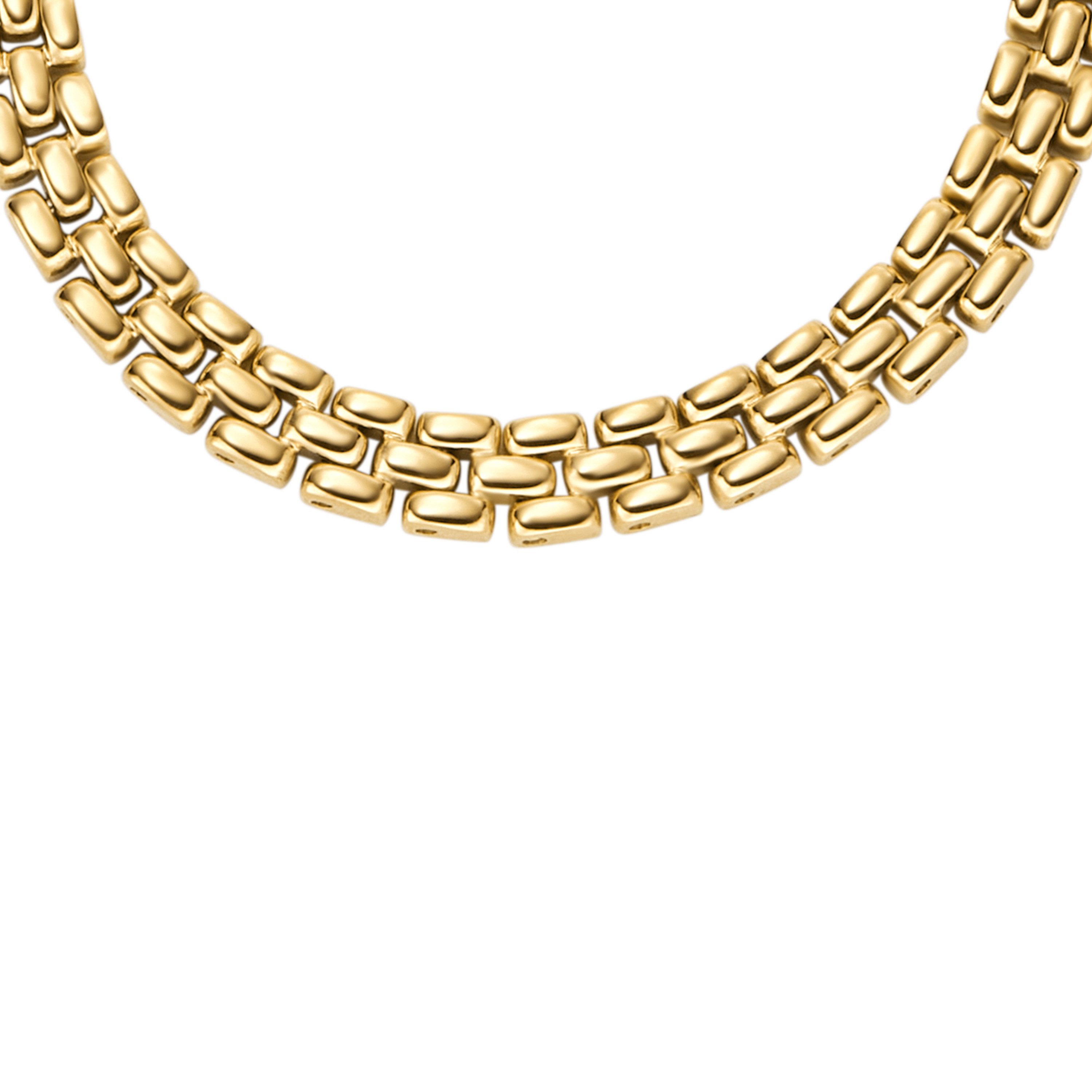 Fossil Gliederkette Schmuck Geschenk Edelstahl ARDEN