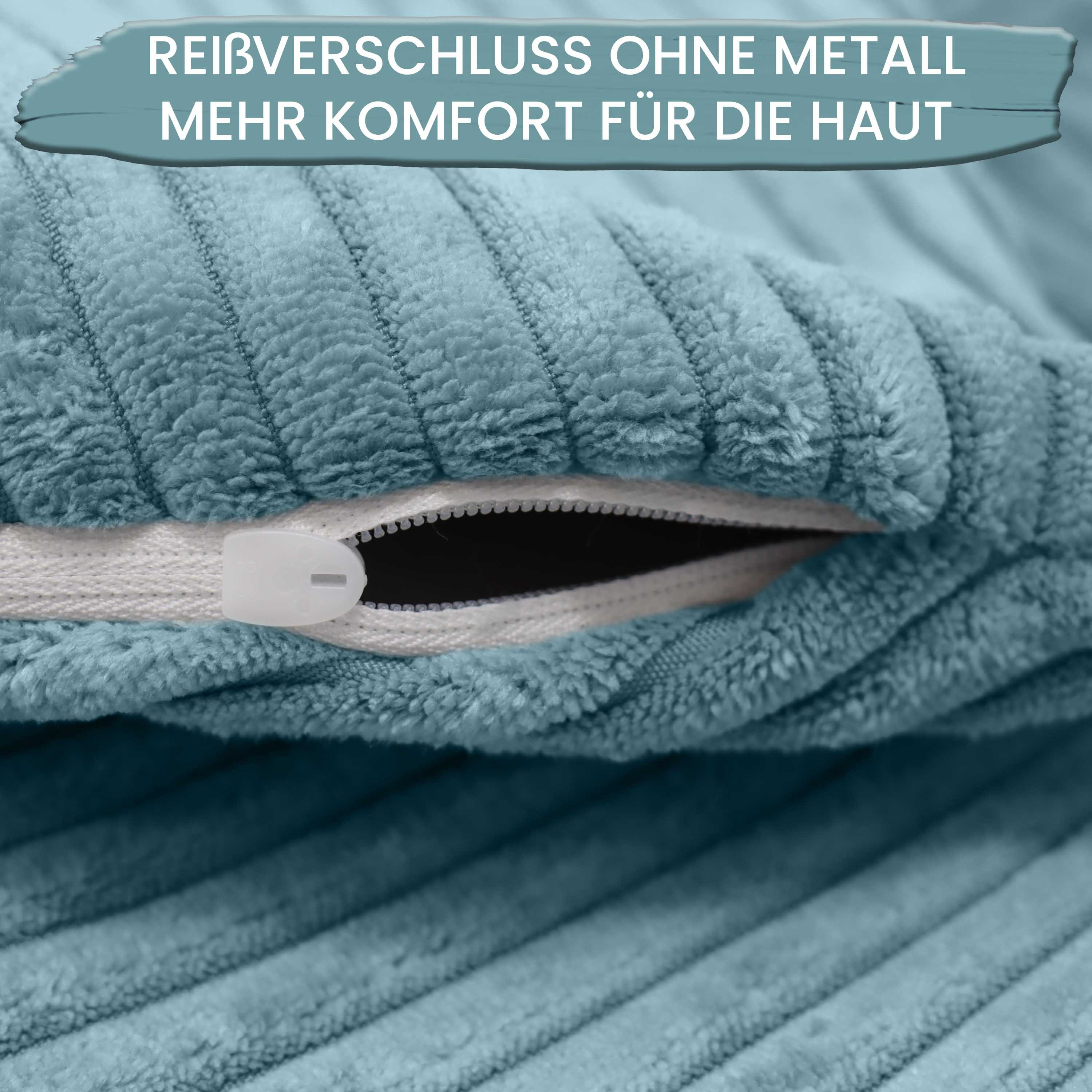 Amilian Kissenbezüge 2er Set Kissenhüllen - Sofakissenbezug & Couchkissenbezug, (2 Stück), 40x40 cm, Kissenhülle für Kissen; Dekokissen; Zierkissen; Sofakissen
