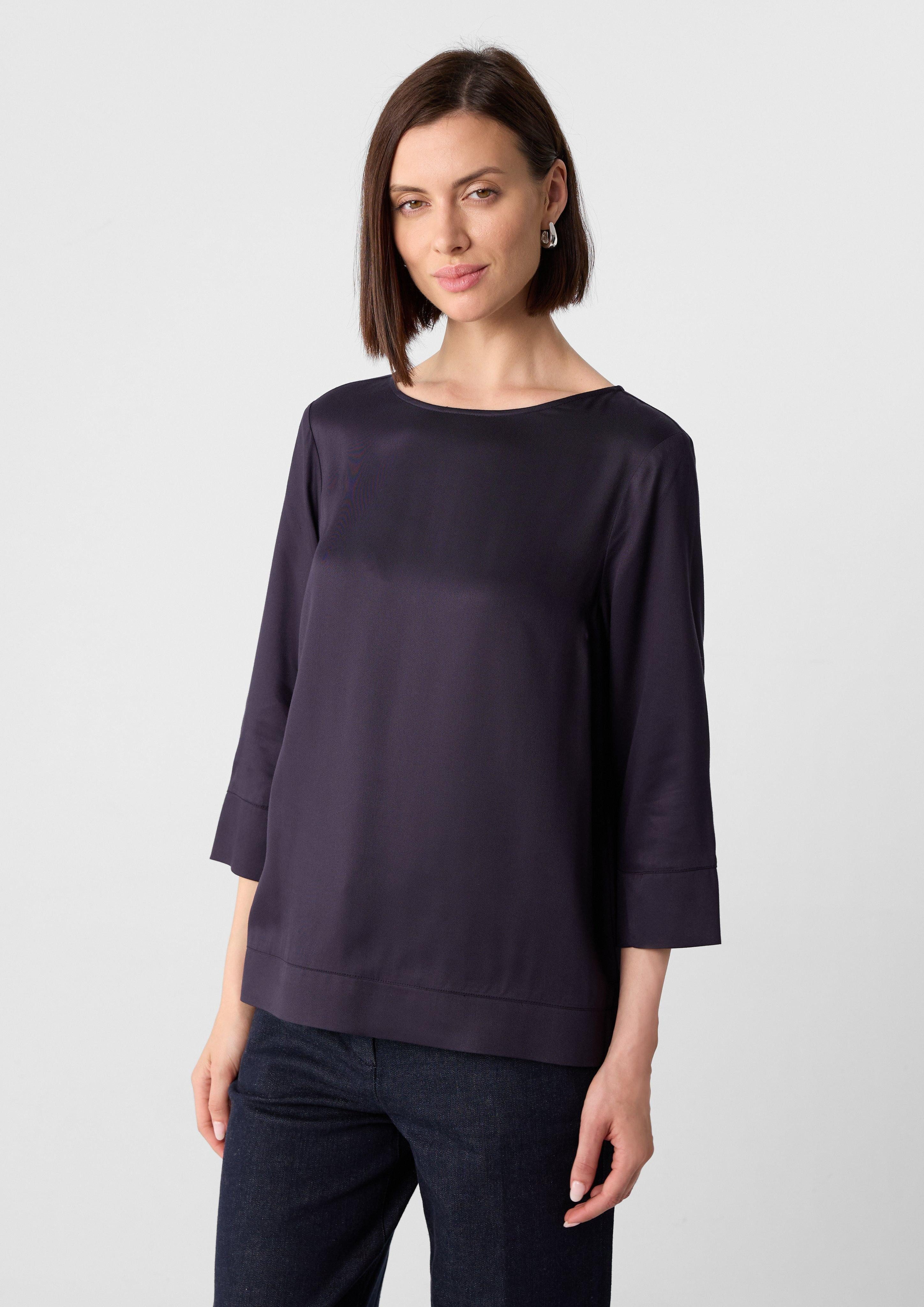 Comma 3/4-Arm-Shirt Bluse aus Viskose mit günstig online kaufen