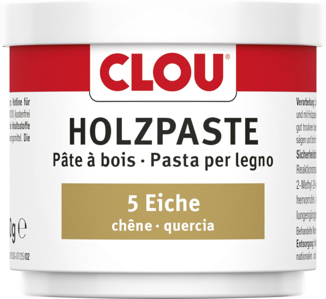 CLOU Holzschutzlasur Clou Holzpaste 150 g eiche
