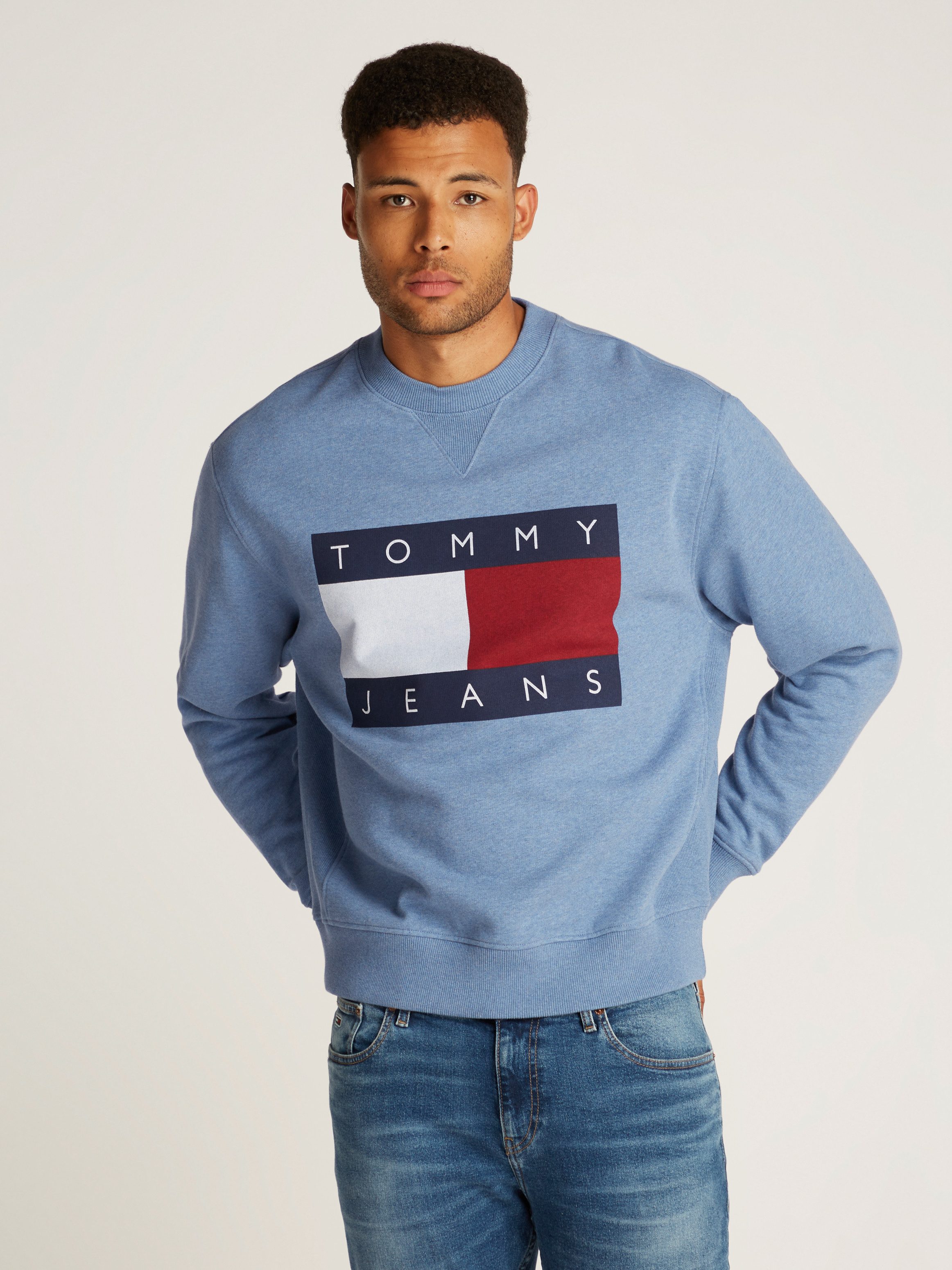 Tommy Jeans Sweatshirt TJM MELANGE FLAG günstig online kaufen
