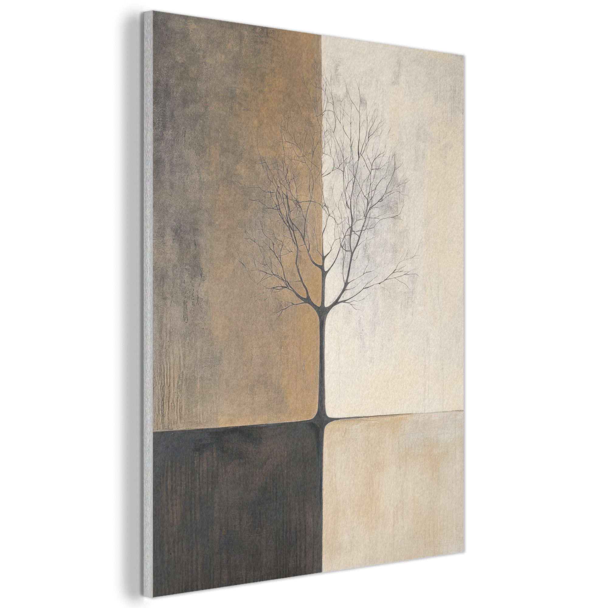 MuchoWow Gemälde Baum - Ebenen - Äste - Farbverlauf, Fotodruck (1 St), Akus günstig online kaufen