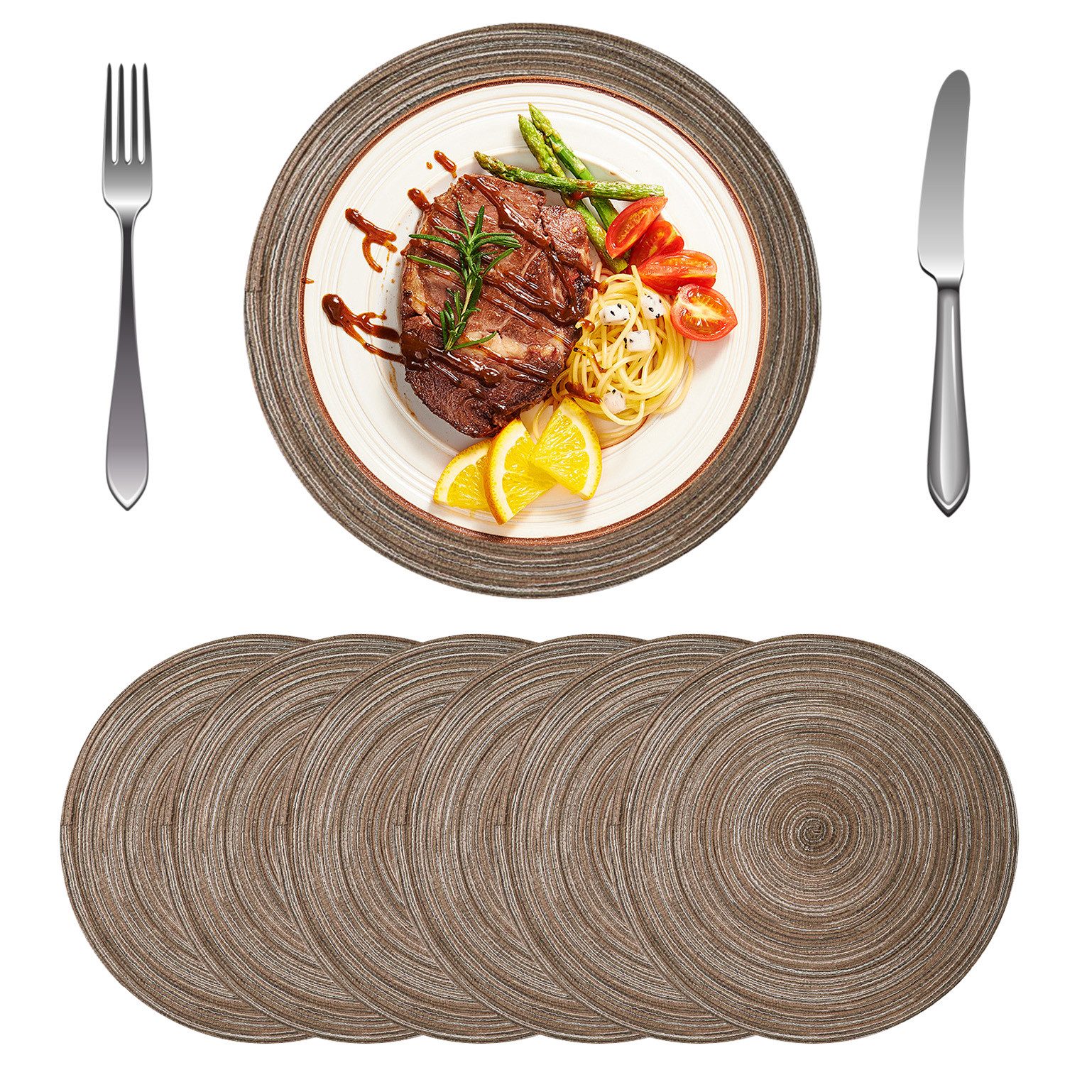 Platzset Tischset Platz-Matten Platzdeckchen Tischsets Platzsets 38 cm