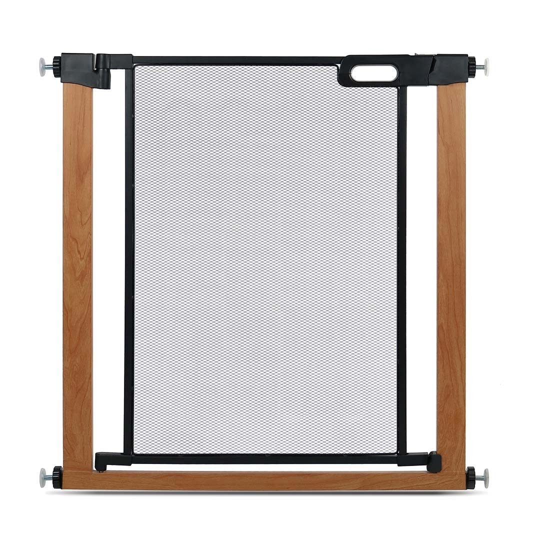 DUVO+ Türschutzgitter Duvoplus Türgitter extra breit - Schwarz/braun