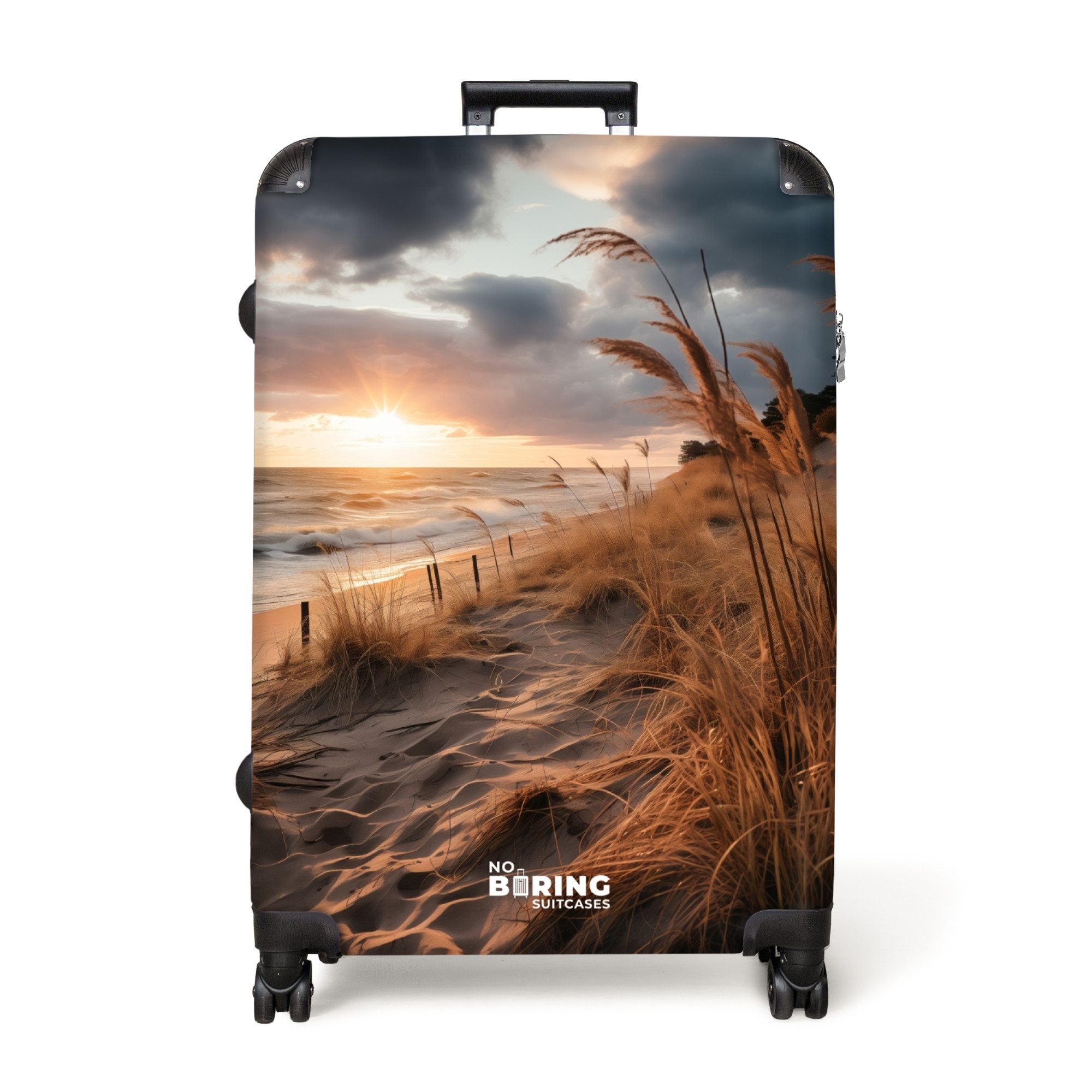 NoBoringSuitcases.com© Hartschalen-Trolley Strand bei Sonnenuntergang 77 günstig online kaufen