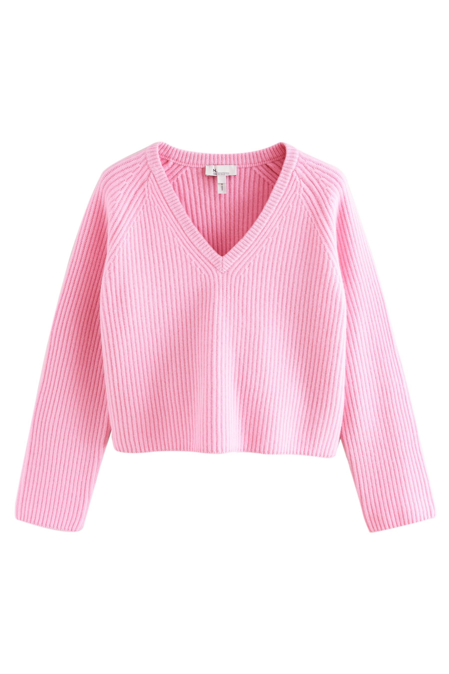 Next V-Ausschnitt-Pullover N. Premium Grobstrickpullover mit V-Ausschnitt ( günstig online kaufen