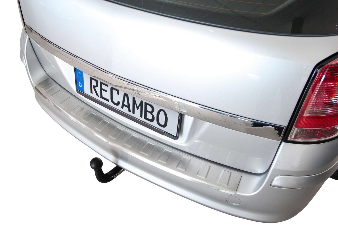 Thumbnail - RECAMBO Ladekantenschutz für OPEL ASTRA H CARAVAN 2004-2010 Stoßstangenschutz, V2A rostfrei, Exklusive Optik, praktische...