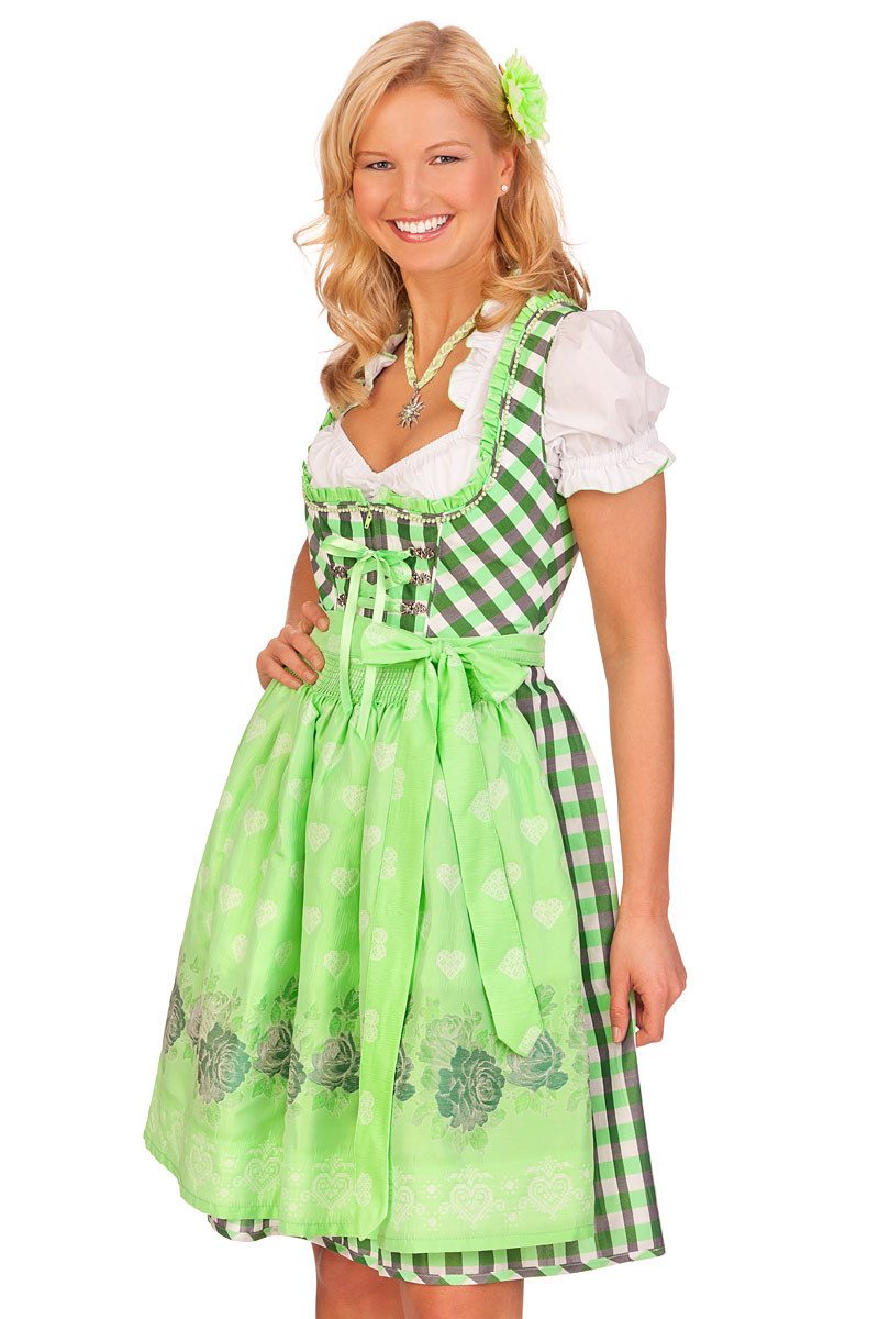 Stockerpoint Dirndl Midi Dirndl 2tlg. - SUNNY - apfelgrün