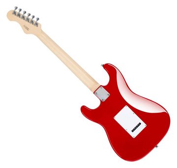 Shaman E-Gitarre STX-100 - ST-Bauweise - geölter Hals aus Ahorn - Macassar-Griffbrett, 3 Single Coil Pickups, Set inkl. Gigbag
