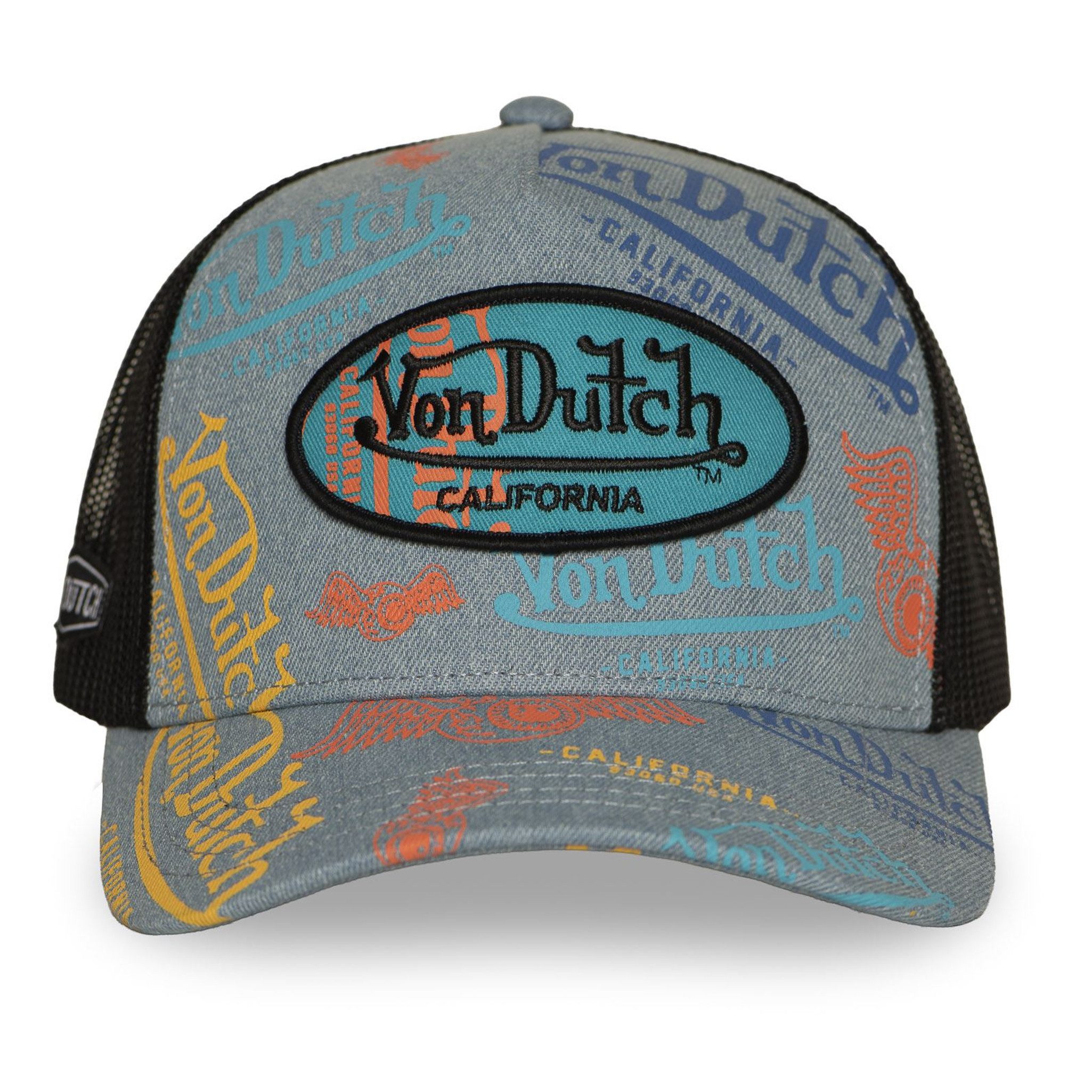 Von Dutch Trucker Cap Von Dutch Originals Trucker Cap - CALIFORNIA ALLOVER Mesh (Basecap, Basecap, Meshcap, Trucker Kappe)
