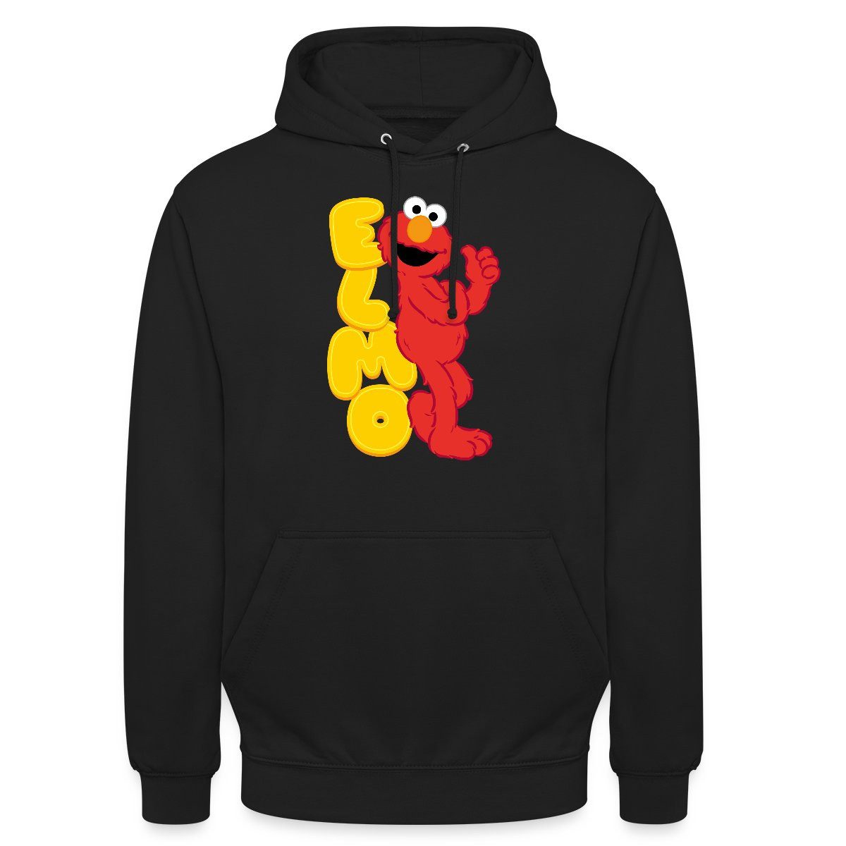 Spreadshirt Hoodie Sesamstraße Elmo Mit Schriftzug Unisex Hoodie (1-tlg)