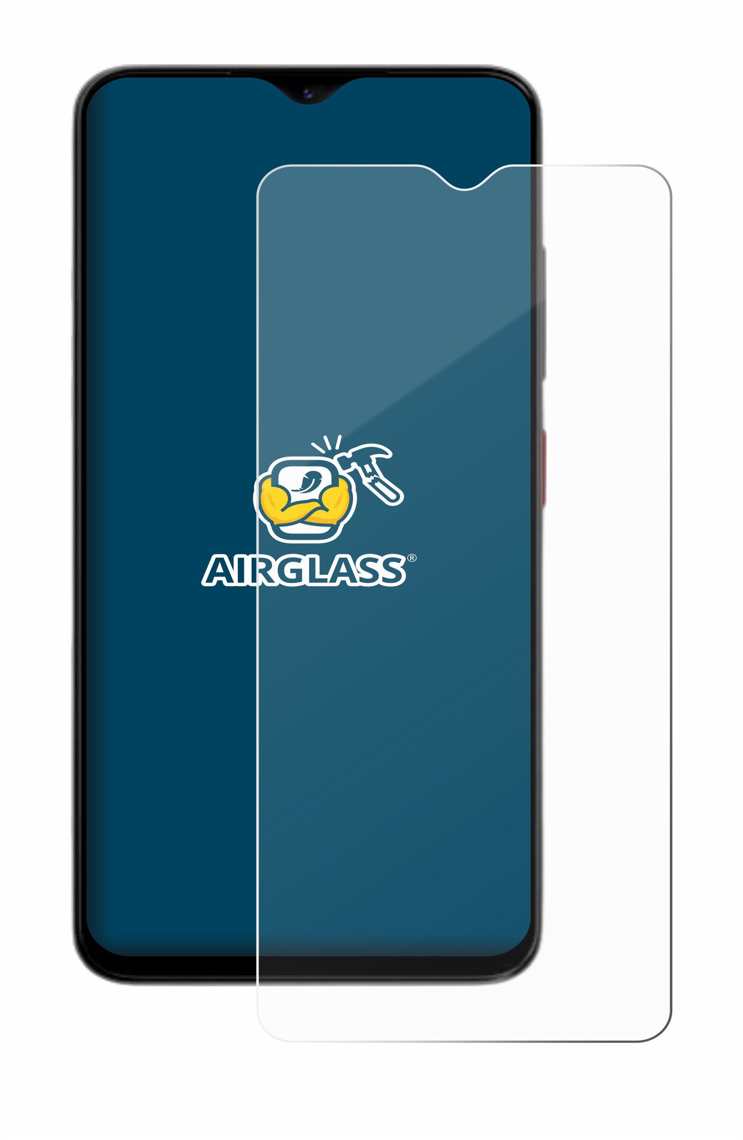 BROTECT Displayschutzglas Folie für ZTE Blade A35e, Schutzfolie Glas Panzer Display Schutz klar – Bild 2 von 5