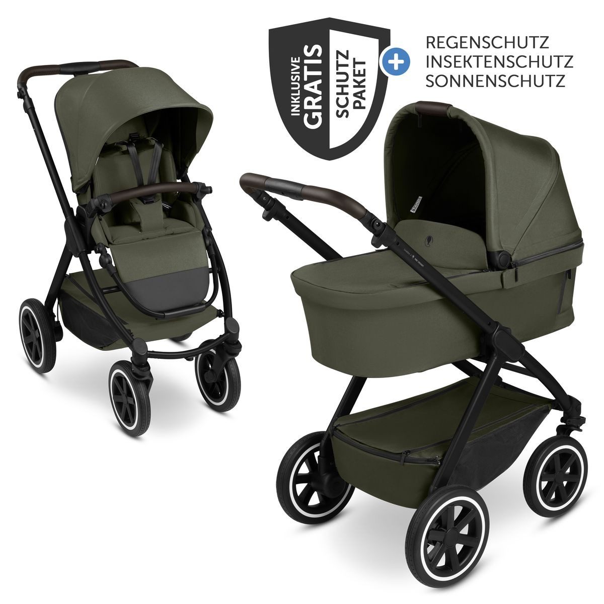 Kombi-Kinderwagen Samba 2 - Pure - Avocado